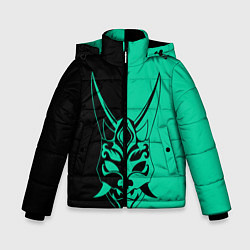 Куртка зимняя для мальчика СПЛИТ МАСКА СЯО, цвет: 3D-черный