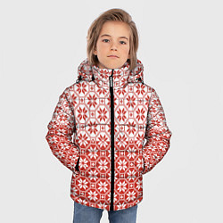 Куртка зимняя для мальчика Алатырь Славянский Символ, цвет: 3D-черный — фото 2