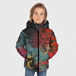Куртка зимняя для мальчика Sekiro Самурай против дракона, цвет: 3D-черный — фото 2