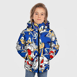 Куртка зимняя для мальчика SONIC ПАТТЕРН СОНИК, цвет: 3D-красный — фото 2