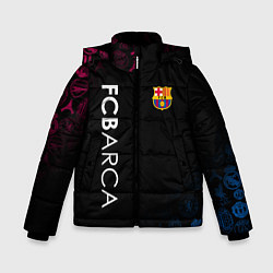 Куртка зимняя для мальчика FC BARCA CHEMPION, цвет: 3D-черный