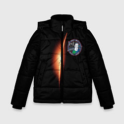 Куртка зимняя для мальчика ИВАН МАСКОВ МЕНЯЕТ ПРОФЕССИЮ, цвет: 3D-черный