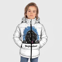 Куртка зимняя для мальчика Ньюфаундленд Newfoundland, цвет: 3D-черный — фото 2