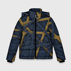 Куртка зимняя для мальчика 3Д абстракция KVIks, цвет: 3D-светло-серый