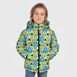 Куртка зимняя для мальчика Зубастые Акулы, цвет: 3D-светло-серый — фото 2
