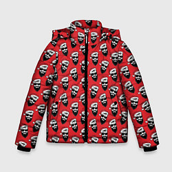 Куртка зимняя для мальчика Hipster Santa, цвет: 3D-красный
