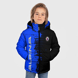 Куртка зимняя для мальчика Alpina Blue and Black, цвет: 3D-светло-серый — фото 2