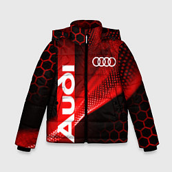 Зимняя куртка для мальчика AUDI АУДИ SPORT СПОРТ RED AND BLACK