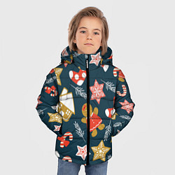 Куртка зимняя для мальчика Merry Christmas!!!, цвет: 3D-красный — фото 2