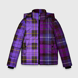 Зимняя куртка для мальчика Purple Checkered