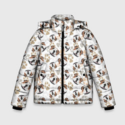 Куртка зимняя для мальчика Английский Бульдог Bulldog, цвет: 3D-черный