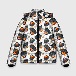 Зимняя куртка для мальчика Собака Ротвейлер Rottweiler