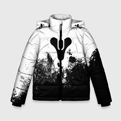 Куртка зимняя для мальчика Дестени за гранью света, цвет: 3D-светло-серый