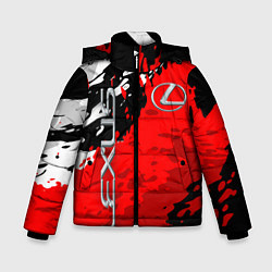 Куртка зимняя для мальчика LEXUS ЛЕКСУС БРЫЗГИ ГРАНЖ, цвет: 3D-светло-серый