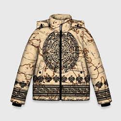 Куртка зимняя для мальчика AztecsАцтеки, цвет: 3D-черный