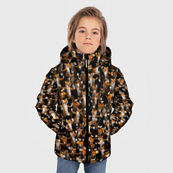 Куртка зимняя для мальчика Тигры пляшут Новый Год, цвет: 3D-черный — фото 2