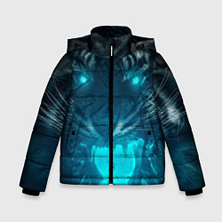 Куртка зимняя для мальчика Неоновый водяной тигр 2022, цвет: 3D-красный