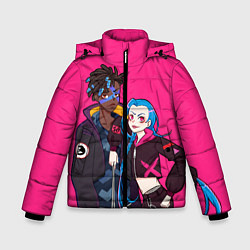 Куртка зимняя для мальчика Ekko and Jinx, цвет: 3D-черный