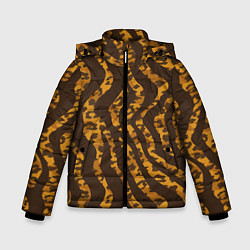 Зимняя куртка для мальчика Шкура тигра леопарда гибрид