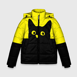 Зимняя куртка для мальчика Котик голова кота