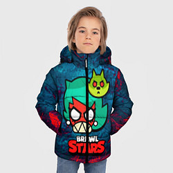 Куртка зимняя для мальчика Злая Лола Brawl Stars, цвет: 3D-красный — фото 2