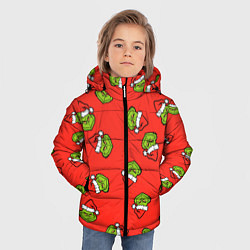 Куртка зимняя для мальчика Гринч Похититель Рождества, цвет: 3D-черный — фото 2