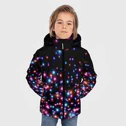 Куртка зимняя для мальчика ПРАЗДНИЧНЫЕ НОВОГОДНИЕ ОГОНЬКИ 2022, цвет: 3D-светло-серый — фото 2