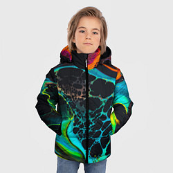 Куртка зимняя для мальчика Огни большого города, цвет: 3D-светло-серый — фото 2