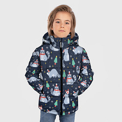 Куртка зимняя для мальчика Eноты, цвет: 3D-светло-серый — фото 2