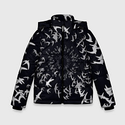 Зимняя куртка для мальчика Веер птиц