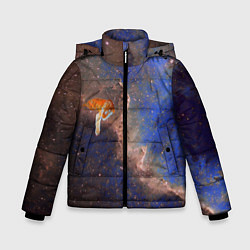 Куртка зимняя для мальчика Cosmic animal, цвет: 3D-светло-серый