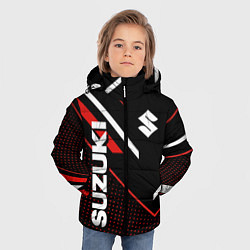 Куртка зимняя для мальчика Suzuki SPORT, цвет: 3D-черный — фото 2
