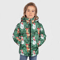 Куртка зимняя для мальчика Новогоднее настроение Санта, цвет: 3D-светло-серый — фото 2