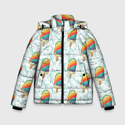 Зимняя куртка для мальчика Разноцветное мороженое паттерном