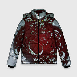 Куртка зимняя для мальчика Сочная вишня под водой, цвет: 3D-красный