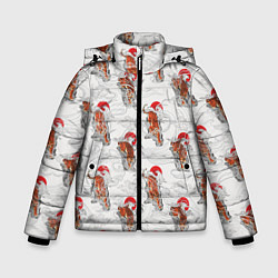 Зимняя куртка для мальчика Тигр Закат Волны