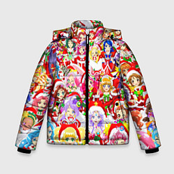Куртка зимняя для мальчика Все аниме персонажи Новый год, цвет: 3D-светло-серый