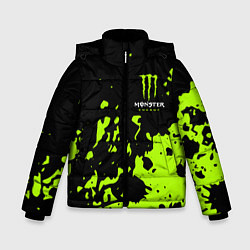 Куртка зимняя для мальчика Monster Energy green, цвет: 3D-красный