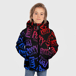 Куртка зимняя для мальчика POPPY PLAYTIME LOGO NEON, ХАГИ ВАГИ, цвет: 3D-черный — фото 2
