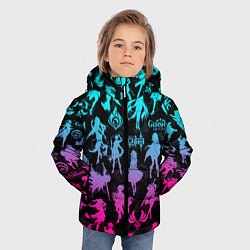 Куртка зимняя для мальчика ГЕНШИН ИМПАКТ НЕОН ПЕРСОНАЖИ ИГРЫ GENSHIN IM ACT L, цвет: 3D-красный — фото 2