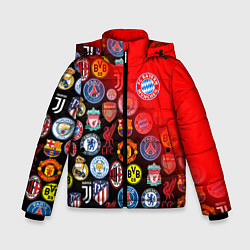 Куртка зимняя для мальчика BAYERN MUNCHEN BEST FC SPORT, цвет: 3D-светло-серый