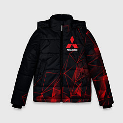 Зимняя куртка для мальчика MITSUBISHI GEOMETRY RED SPORT JAPAN