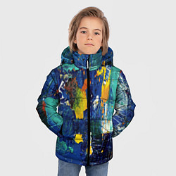 Куртка зимняя для мальчика КРАСКА PAINT, цвет: 3D-черный — фото 2