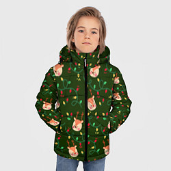 Куртка зимняя для мальчика НОВОГОДНИЙ ОЛЕНЬ GREEN, цвет: 3D-светло-серый — фото 2