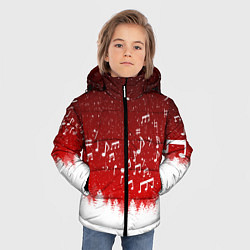Куртка зимняя для мальчика МУЗЫКАЛЬНАЯ НОВОГОДНЯЯ НОЧЬ 2022 НОВЫЙ ГОД, цвет: 3D-светло-серый — фото 2
