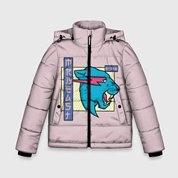 Куртка зимняя для мальчика Mr Beast Japan Full Print, цвет: 3D-светло-серый