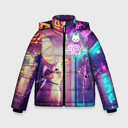 Куртка зимняя для мальчика Stray, цвет: 3D-черный