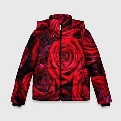 Куртка зимняя для мальчика Вечернее вдохновение Любви, цвет: 3D-черный