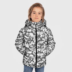 Куртка зимняя для мальчика Серый Городской Камуфляж, цвет: 3D-светло-серый — фото 2