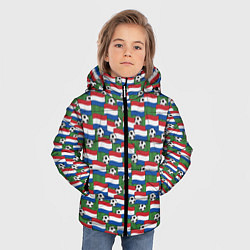 Куртка зимняя для мальчика Голландия футбол, цвет: 3D-черный — фото 2